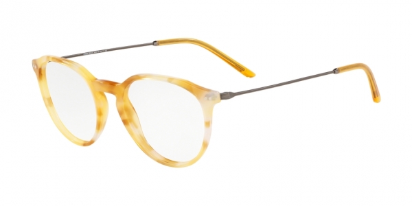 Giorgio Armani AR7173 5761 Yellow Havana Round Glasses in Yellow