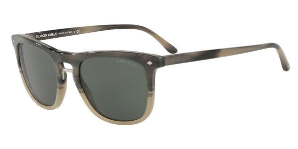 Giorgio Armani AR8107 Men's Frames of Life Square Sunglasses, Grey