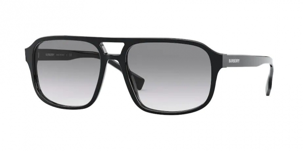 Burberry BE4320 300111 Black/Grey Gradient Square Sunglasses