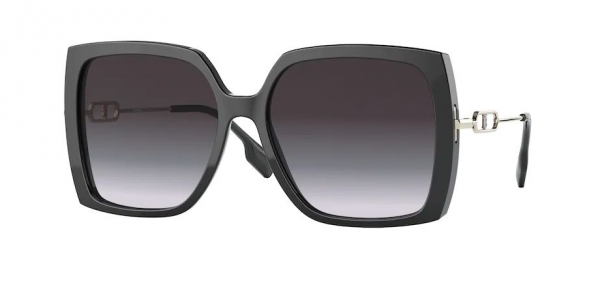 Burberry BE4332 30018G Black/Grey Gradient Square Sunglasses