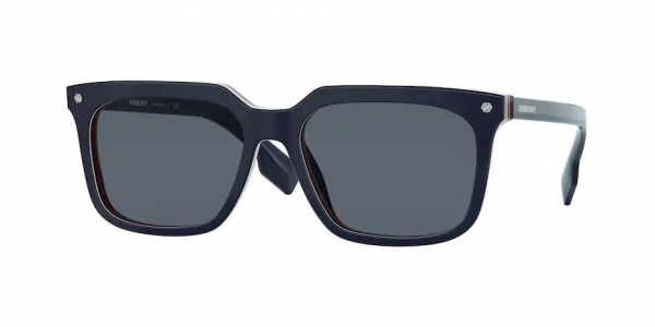 Burberry BE4337 379987 Blue/Dark Grey Square Sunglasses