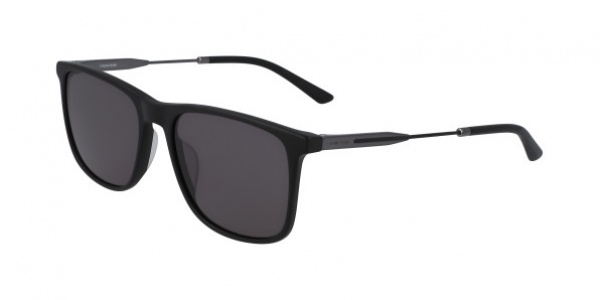 Calvin Klein CK20711S 001 Matte Black/Grey Square Sunglasses