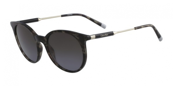 Calvin Klein CK3208S 037 Grey Havana/Grey Gradient Round Sunglasses in Grey
