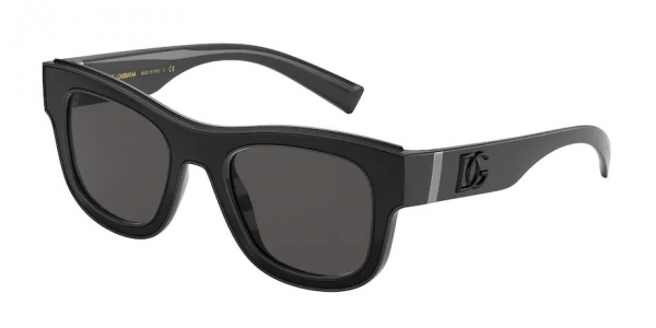 Dolce&Gabbana DG6140 329387 Grey/Dark Grey Square Sunglasses