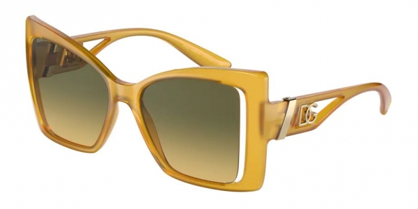 Dolce&Gabbana DG6141 328311 Opal Yellow/Grey Gradient Butterfly Sunglasses