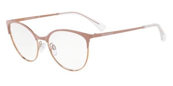 Emporio Armani EA1087 3167 Pink-Rose Gold Cat Eye Glasses in Pink