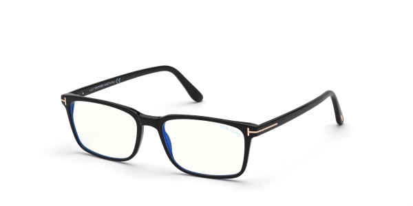 Tom Ford TF5735-B 001 Shiny Black Rectangle Glasses
