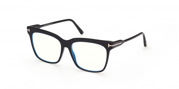 Tom Ford TF5768-B 001 Shiny Black Square Glasses