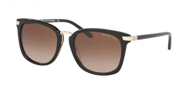 Michael Kors Cape Elizabeth MK2097 378113 New Tortoise/Smoke Gradient Square Sunglasses in Dark Tortoise