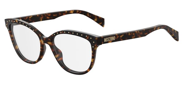 Moschino MOS506 086 Dark Havana Round Glasses in Dark Tortoise