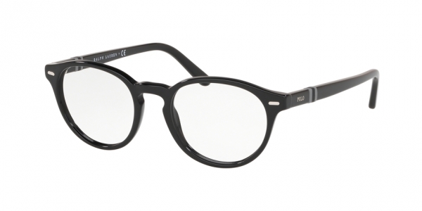 Polo Ralph Lauren PH2208 5001 Black Round Glasses in Black