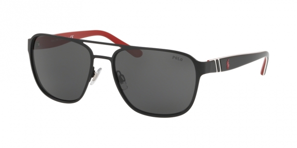 Polo Ralph Lauren PH3125 Men's Square Framed Sunglasses, Black