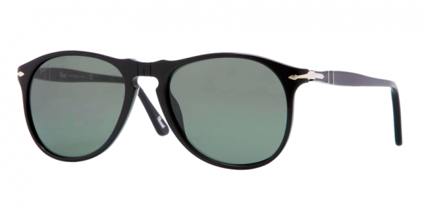Persol PO9649S 95/31 Black/Crystal Green Aviator Sunglasses in Black