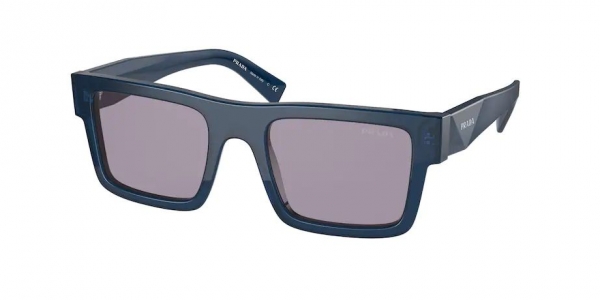 Prada SPR19W 08Q420 Crystal Blue/Blue Rectangle Sunglasses
