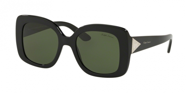 Ralph Lauren RL8169 500171 Black/Green Square Sunglasses in Black