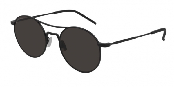 Saint Laurent SL 421 001 Black/Grey Round Sunglasses
