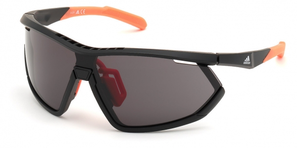 Adidas SP0002 02A Matte Black/Smoke Shield Sunglasses