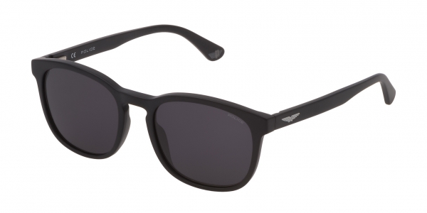 Police Origins Lite 3 SPL997 0703 Matte-Sandblast Black/Smoke Rectangle Sunglasses in Black
