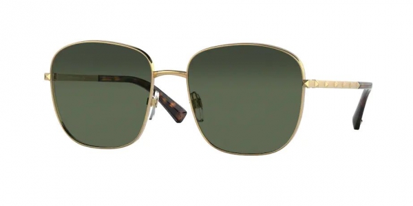 Valentino VA2046 300271 Gold/Green Square Sunglasses