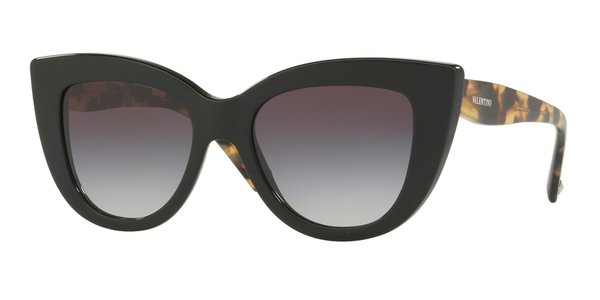 Valentino VA4025 5001/8G Black/Smoke Gradient Cat Eye Sunglasses in Black