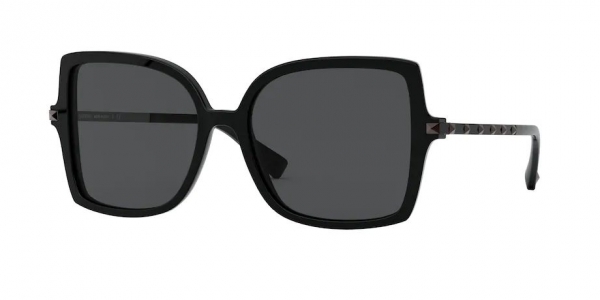 Valentino VA4072 500187 Black/Smoke Square Sunglasses