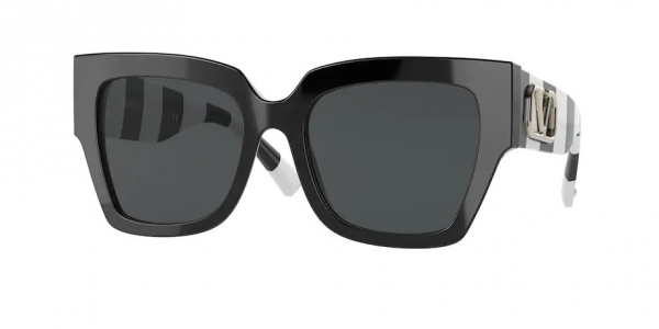 Valentino VA4082 500187 Black/Smoke Square Sunglasses