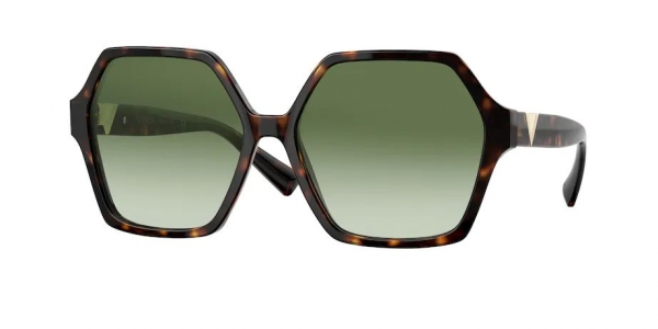 Valentino VA4088 30028E Havana/Gradient Green Round Sunglasses