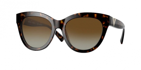 Valentino VA4089 5002T5 Havana/Gradient Brown Polar Cat Eye Sunglasses