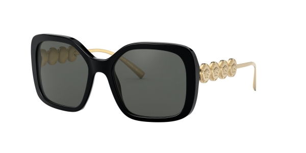 Versace VE4375 GB1/87 Black/Dark Grey Square Sunglasses
