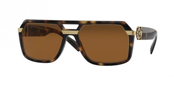 Versace VE4399 108/73 Havana/Dark Brown Square Sunglasses